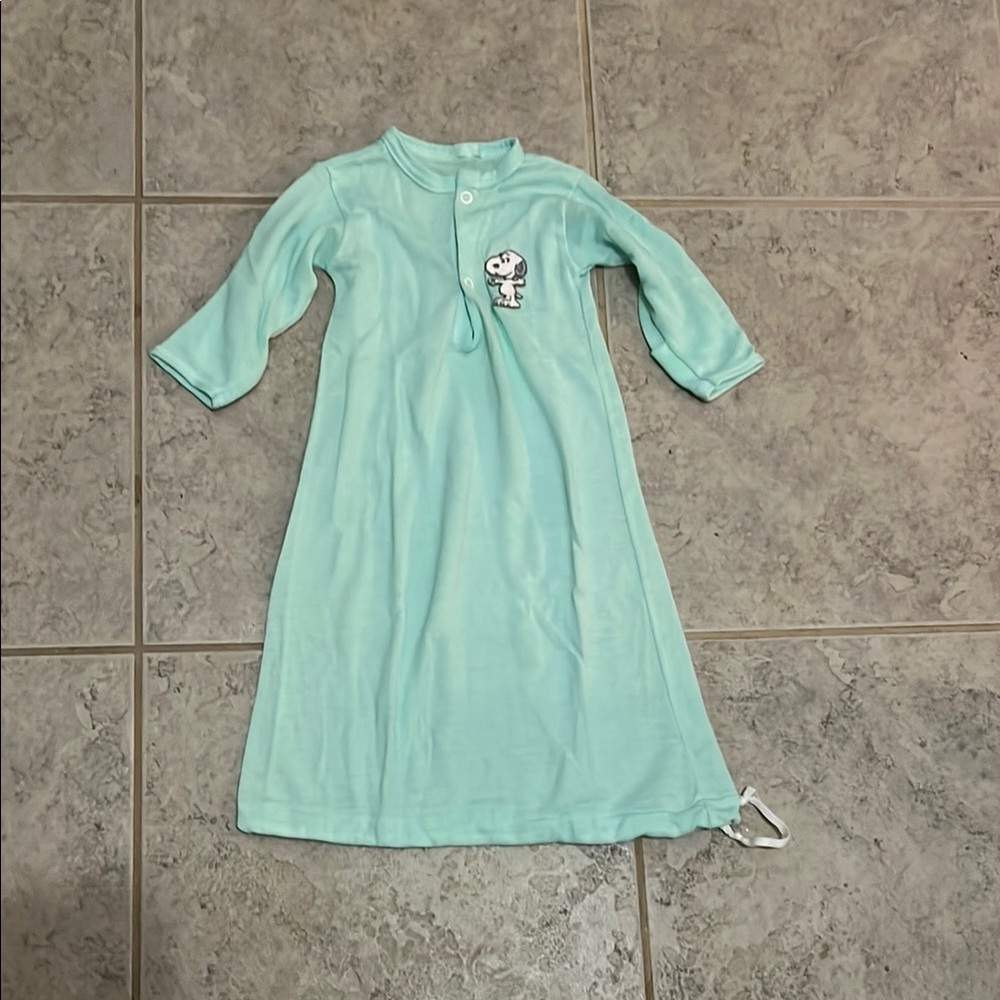 Kids Aqua Pajamas with Snoopy Character
